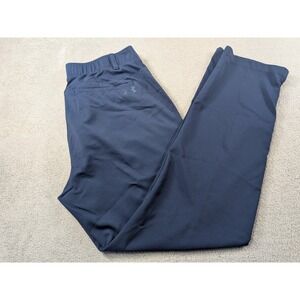 Under Armour Showdown Golf Pants Mens 34x30 Navy Flat Front Performance Athletic